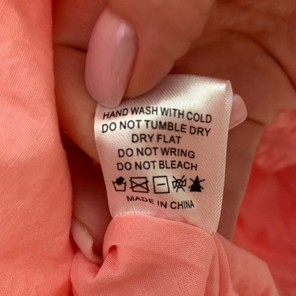 Lena Strapless Bubble Mini Dress Size M Light Pink Cute Feminine Girly Cloud - Picture 5 of 8